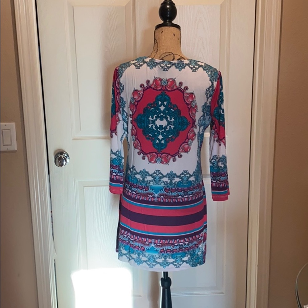Multi colored tunic dress. - Picture 5 of 5